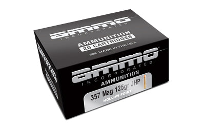 AMMO INC 357 MAG 125GR JHP 20/200