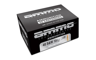 AMMO INC 40 S&W 180GR JHP 20/200