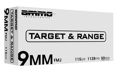 AMMO INC T&R 9MM 115GR FMJ 50/1000