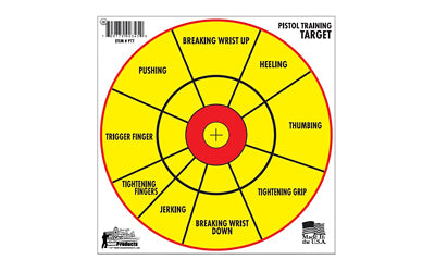 PROSHOT 12 BULLSEYE PISTOL TRNG 6PK